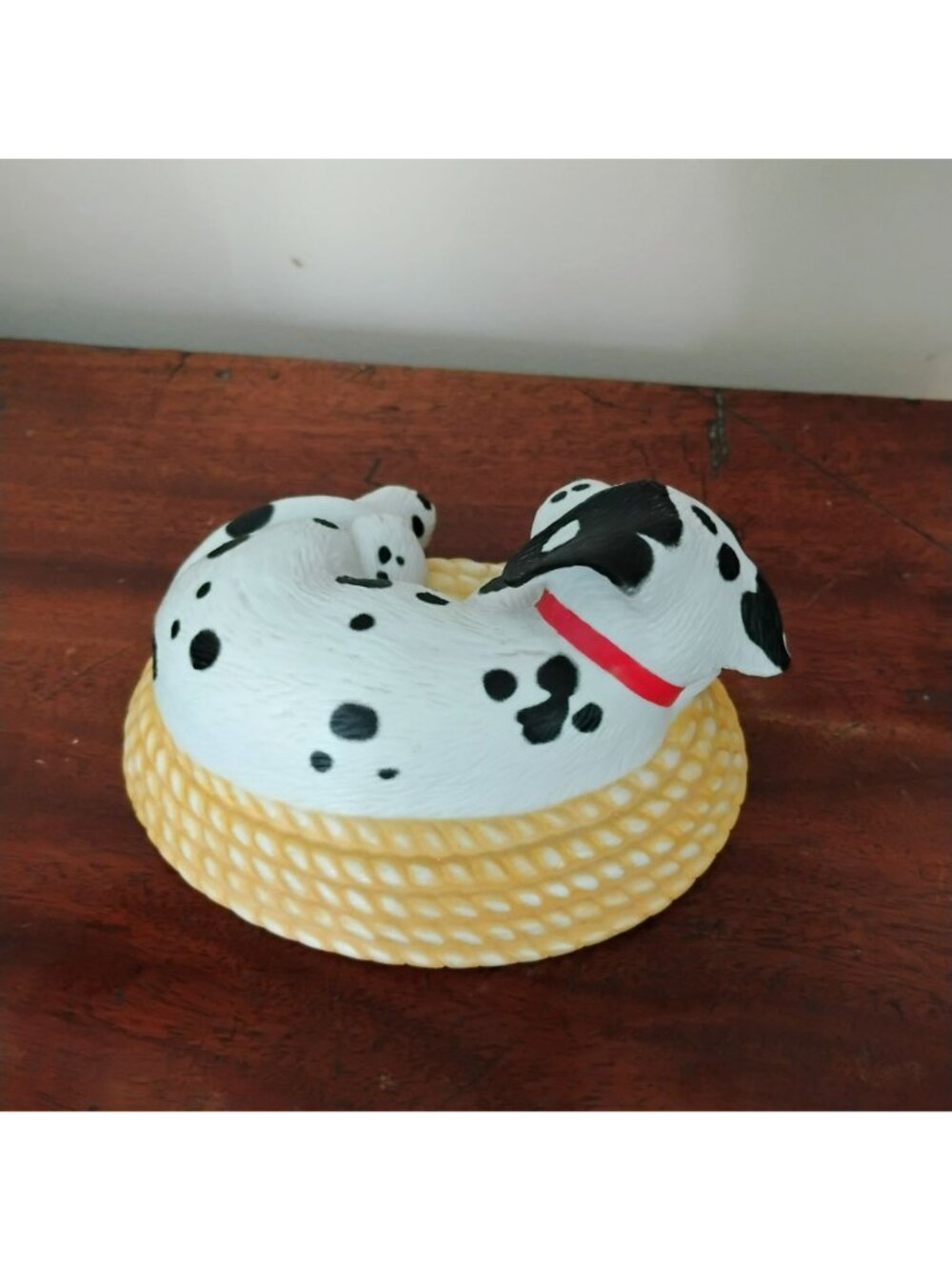 Vintage 1994 Princeton Gallery Dog Tired Dalmatian Puppy Porcelain Figurine - Picture 4 of 9
